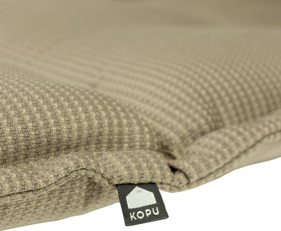 Kopu® Manchester Sand Bankkussen 120x50 cm - Zand - Hoogwaardige stof