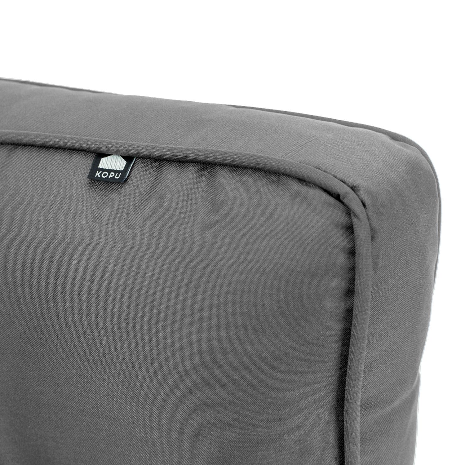 Kopu® Prisma Mouse Grey Loungekussenset Combinatie Zit en Rug 60 cm