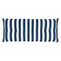 Kopu® Mila Navy Blue 120 cm - Hoogwaardig Bankkussen - Gestreept