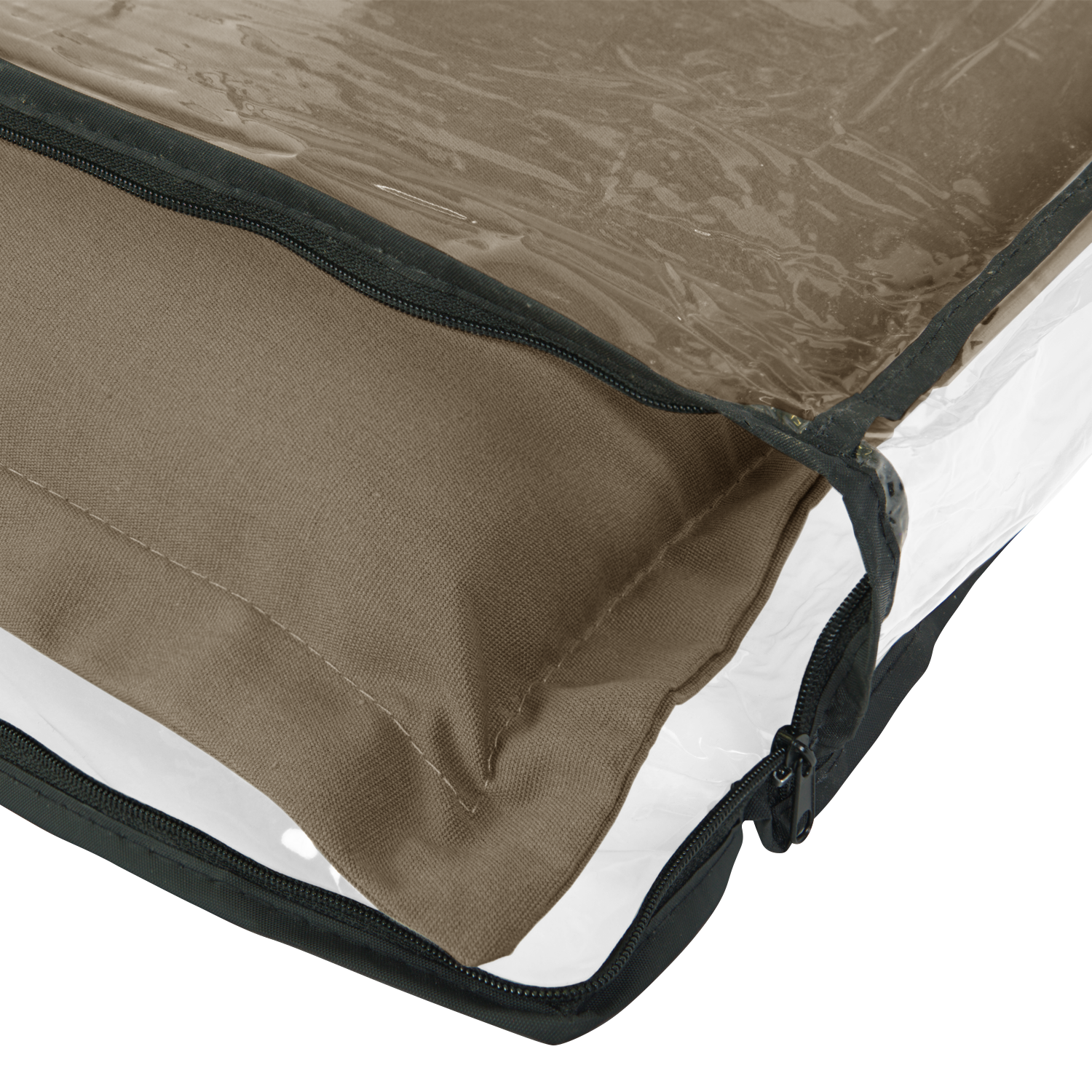 Kopu® Prisma Taupe - Comfortabel Tuinkussen met Hoge Rug - Taupe