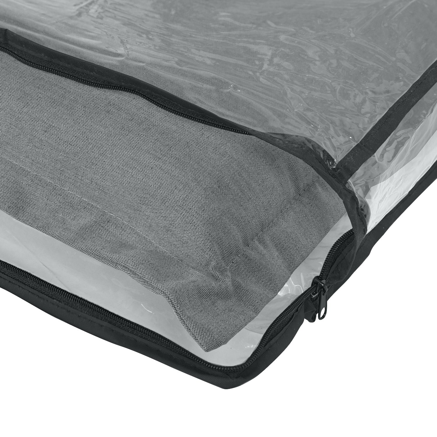 2 stuks Kopu® Prisma Mouse Grey Tuinkussen Hoge Rug  - Grijs