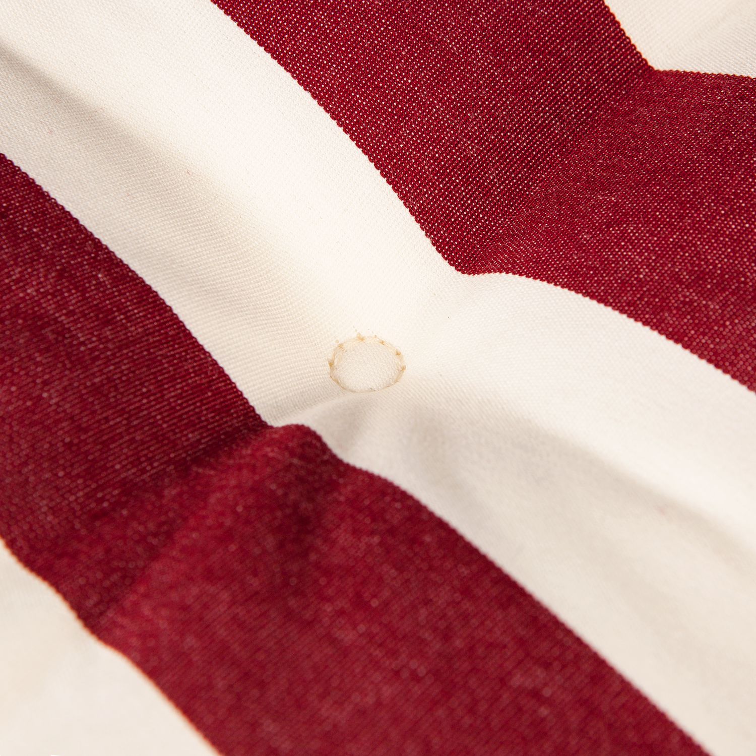 Kopu® Mila Bordeaux - Comfortabel Tuinkussen met Lage Rug - Rood/Wit