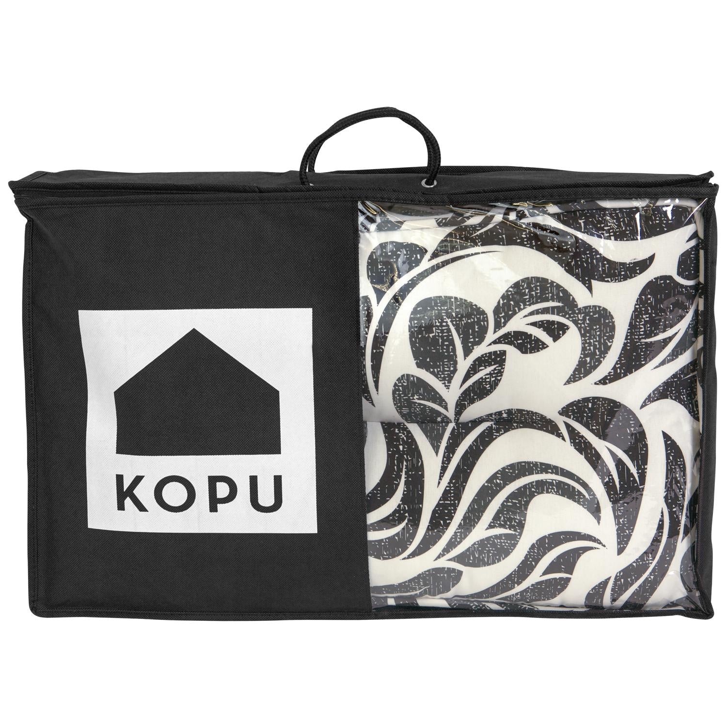 Kopu® Retro Flower Lounge Rugkussen 60 cm - Grijs/wit