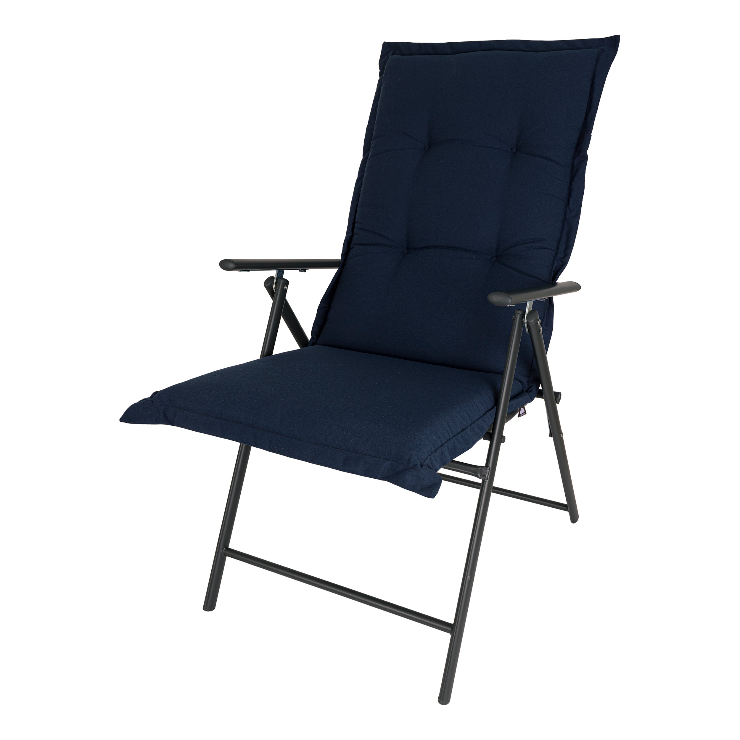 Kopu® Prisma Navy - Comfortabel Tuinkussen met Hoge Rug - Blauw