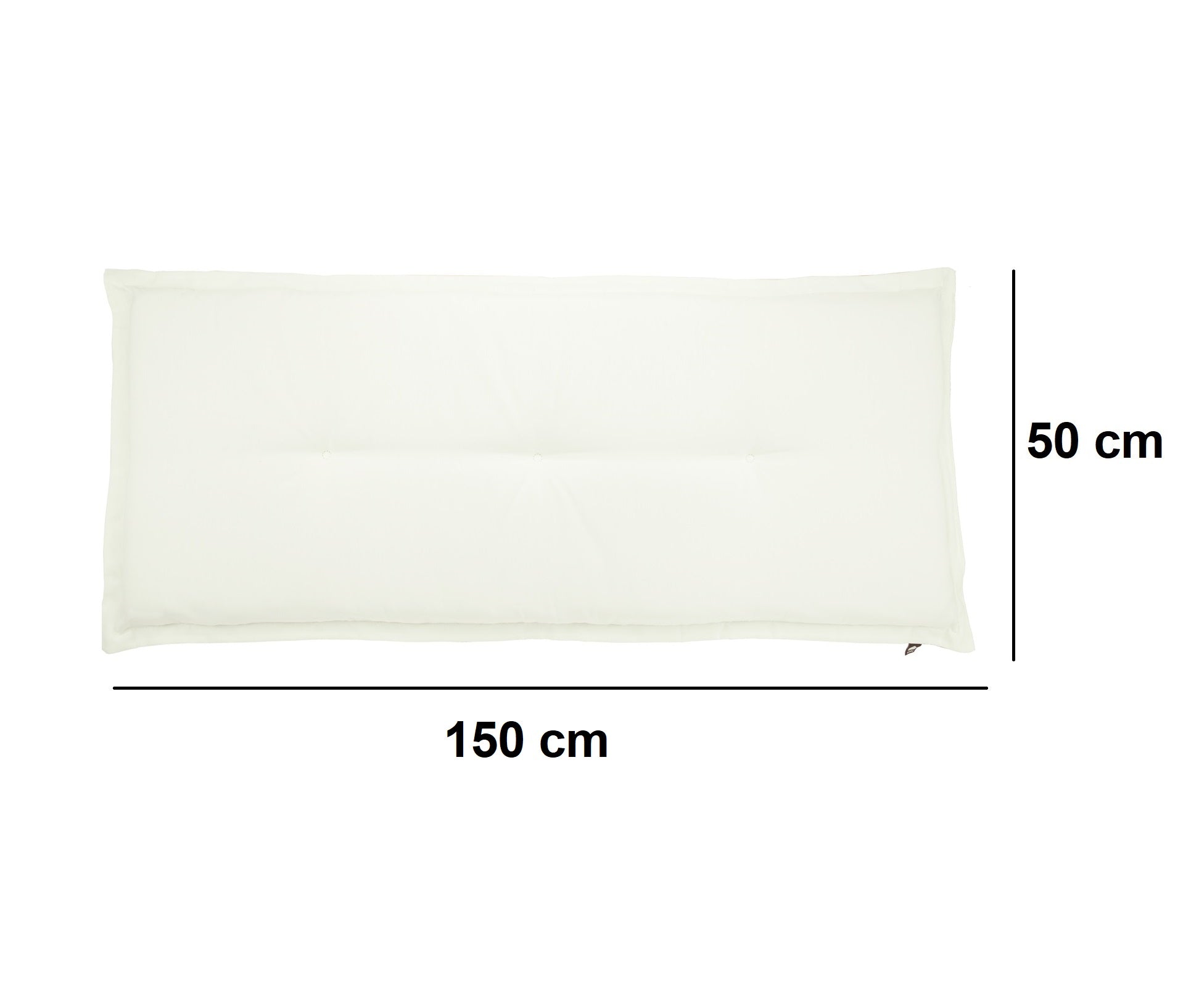 Kopu® Manchester Sand Bankkussen 150x50 cm - Zand - Hoogwaardige stof