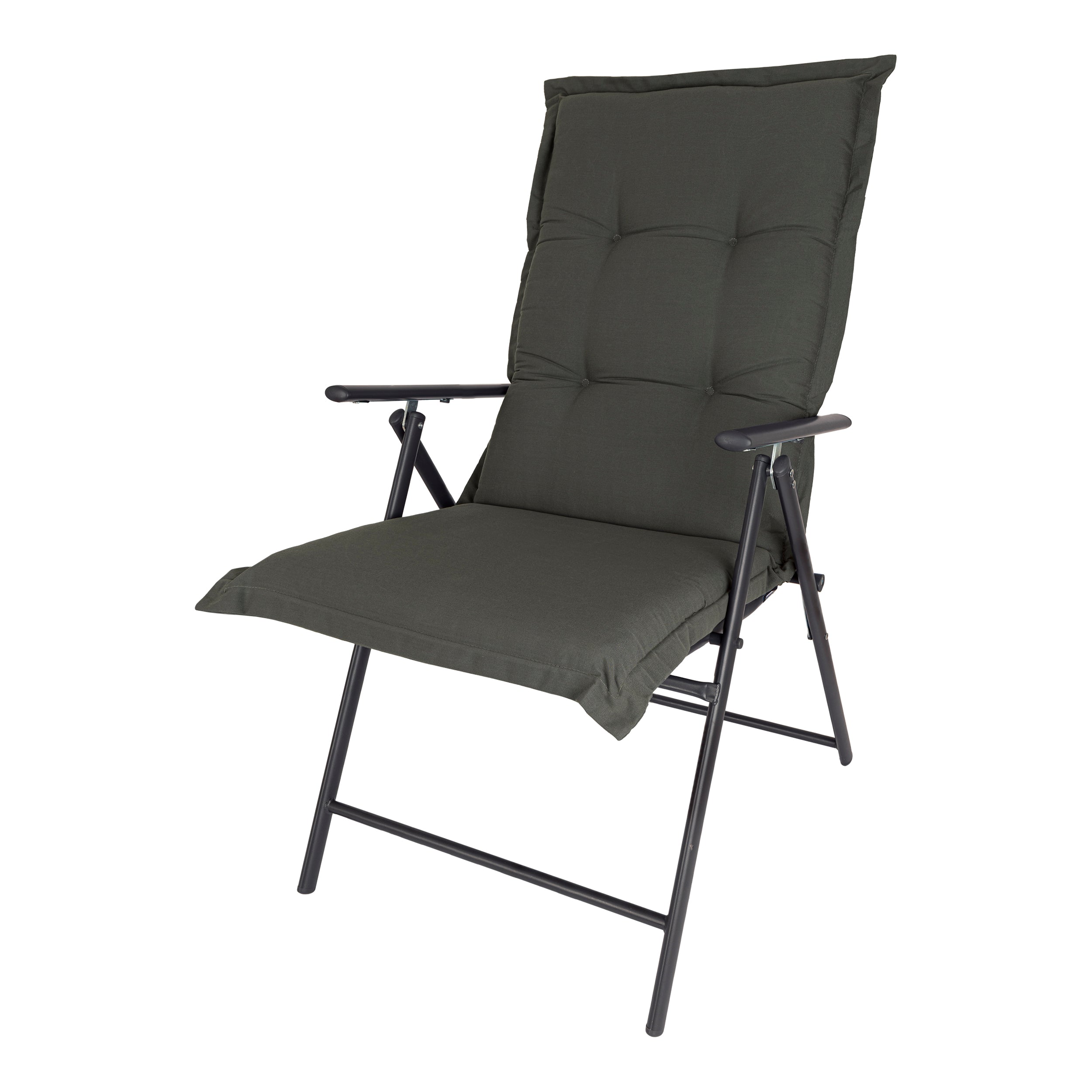 Kopu® Prisma Antraciet - Comfortabel Tuinkussen met Hoge Rug - Grijs