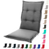 2 stuks Kopu® Prisma Mouse Grey Tuinkussen Hoge Rug  - Grijs
