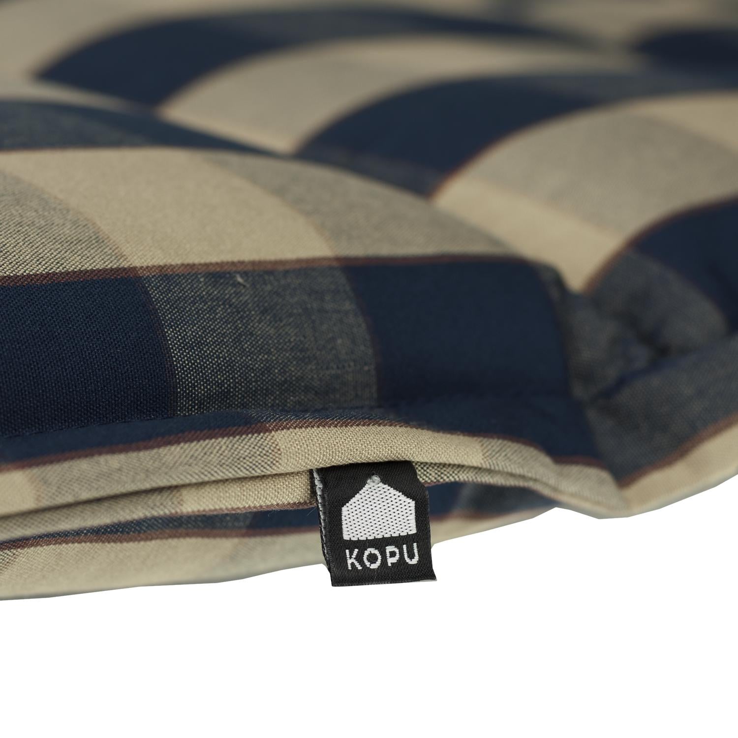 Kopu® Country Blue - Comfortabel Tuinkussen met Hoge Rug - Blauw
