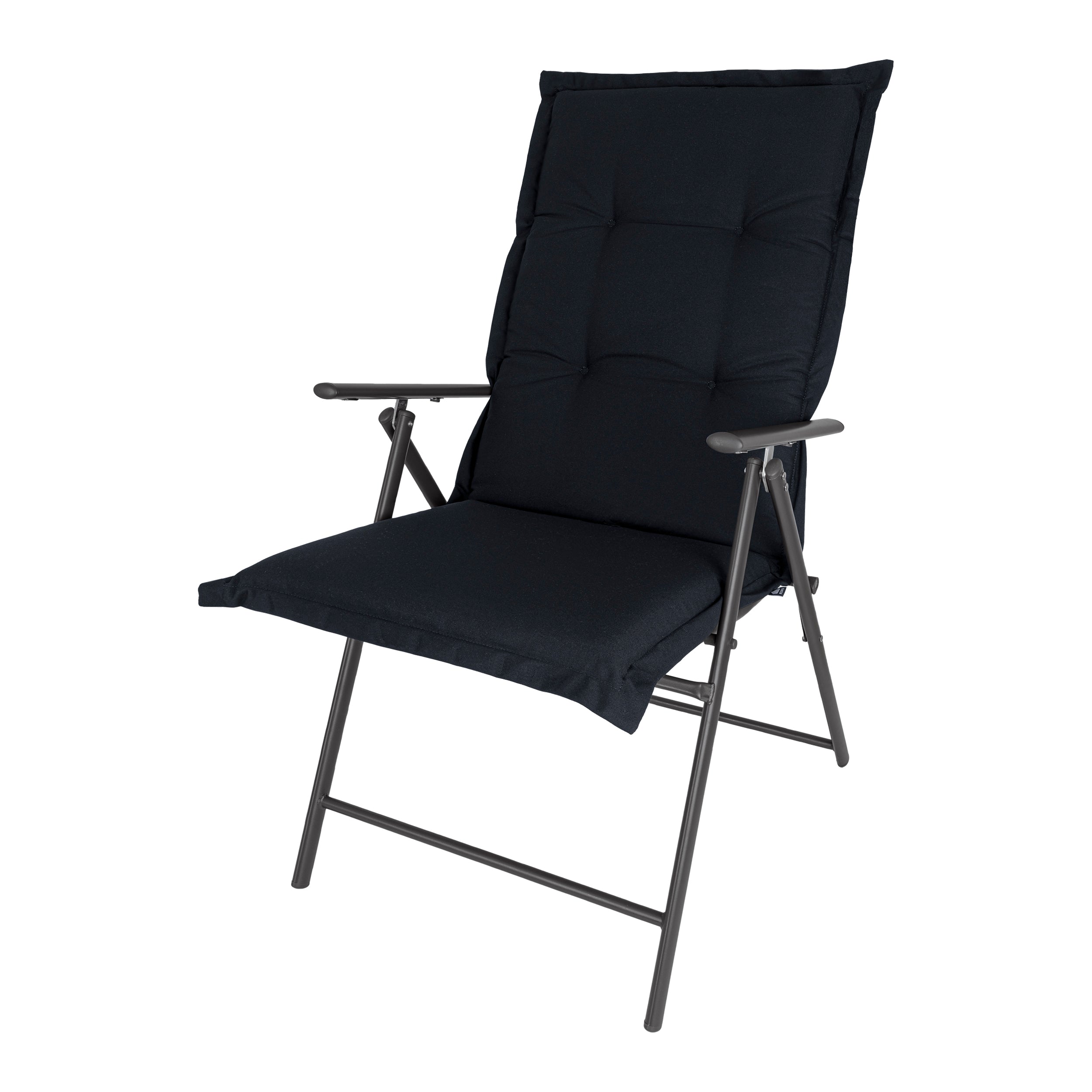 Kopu® Prisma Black - Comfortabel Tuinkussen met Hoge Rug - Zwart