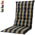 Kopu® Country Blue - Comfortabel Tuinkussen met Hoge Rug - Blauw