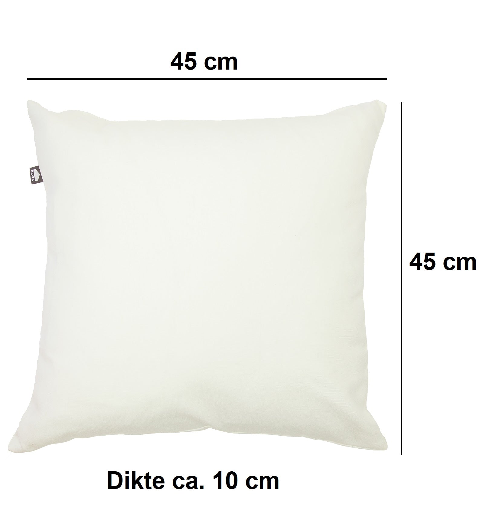 Kopu® Prisma Sierkussen 45x45 cm set 4st - Antraciet