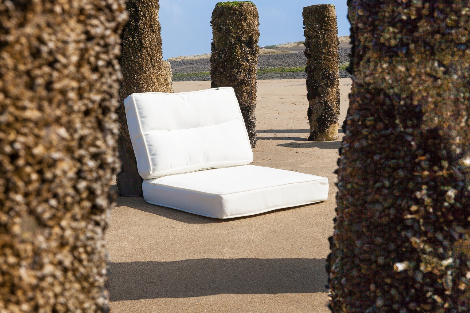 Kopu® Prisma Ivory Loungekussen Zit gedeelte 60x60 cm - Wit