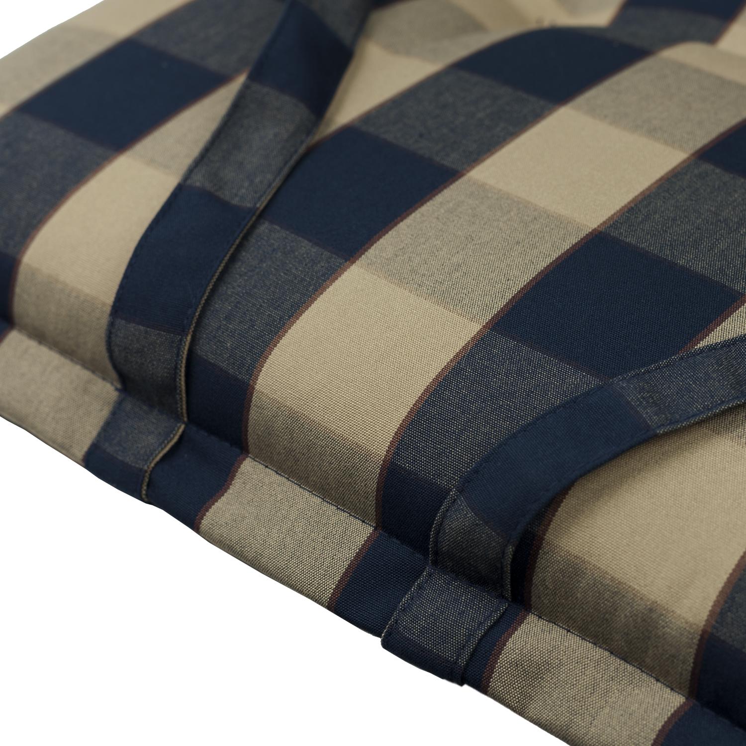 Kopu® Country Blue - Comfortabel Tuinkussen met Hoge Rug - Blauw