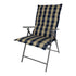 Kopu® Country Blue - Comfortabel Tuinkussen met Hoge Rug - Blauw