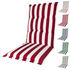 Kopu® Mila Red - Comfortabel Tuinkussen met Hoge Rug - Rood/Wit