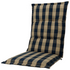 Kopu® Country Blue - Comfortabel Tuinkussen met Hoge Rug - Blauw
