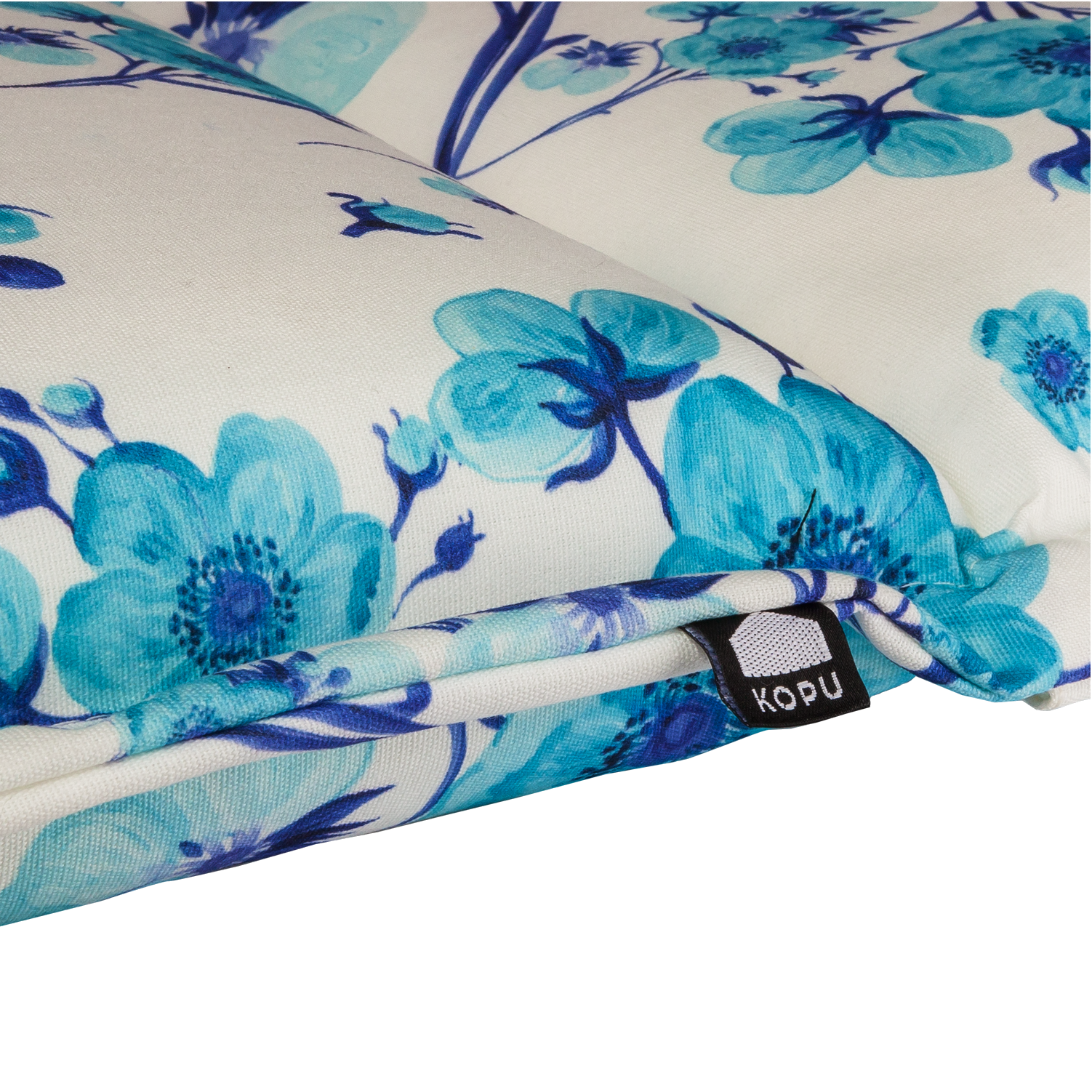 Kopu® Blossom - Comfortabel Tuinkussen met Hoge Rug - Blauw