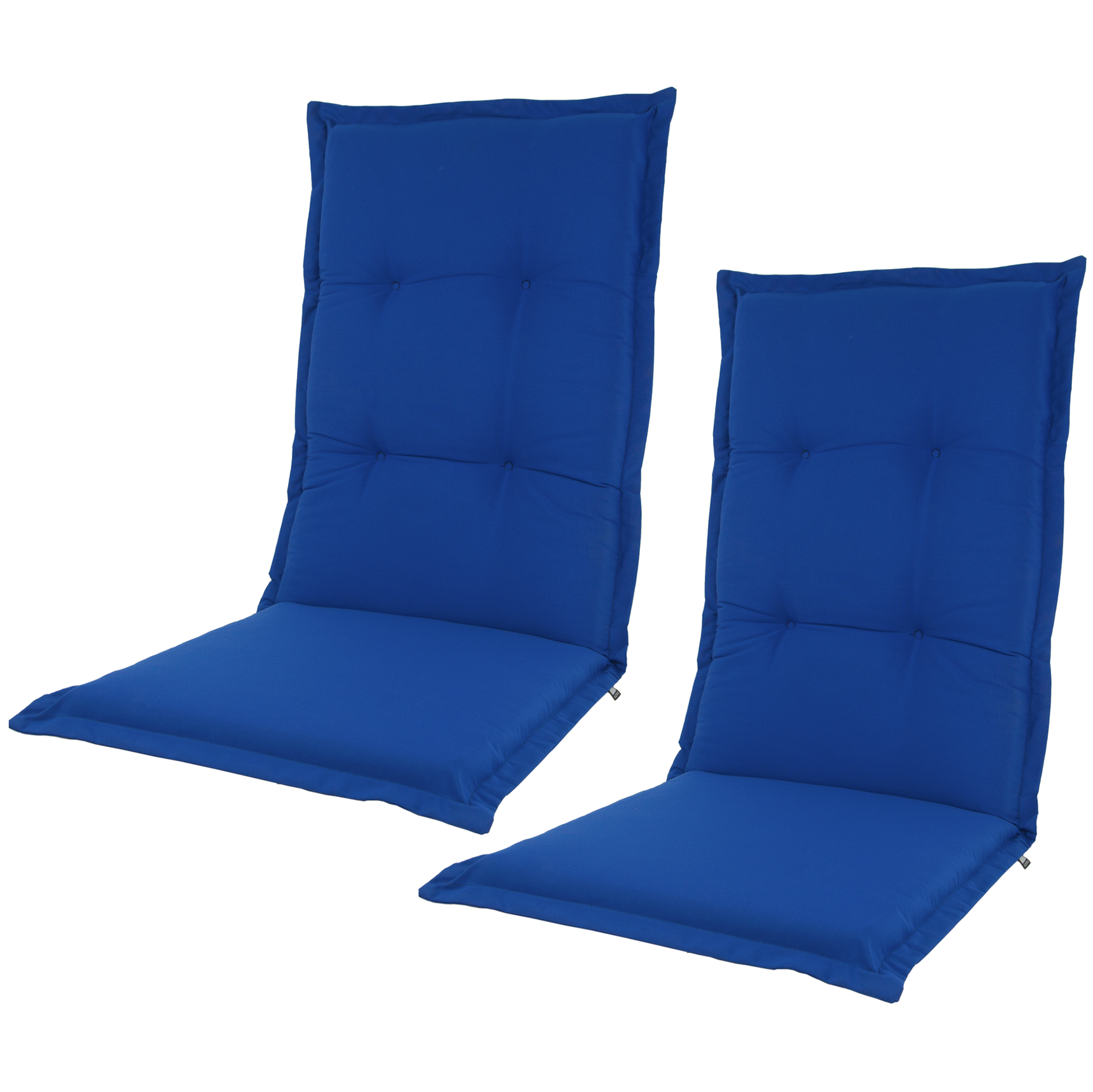 Kopu® Prisma Duke Blue 2 stuks Comfortable Tuinkussen Hoge Rug
