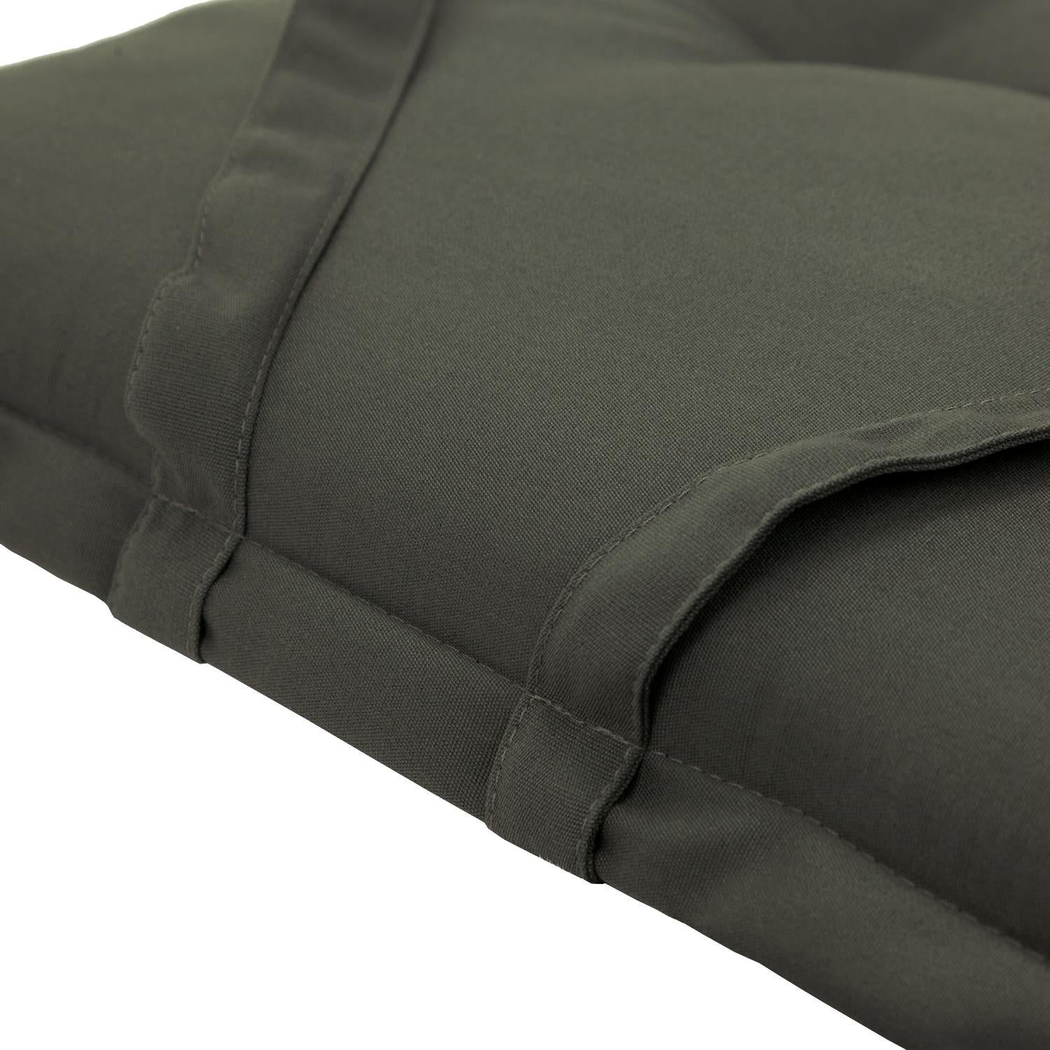 Kopu® Prisma Grey - Comfortabel Deckchairkussen 200x50 cm - Grijs