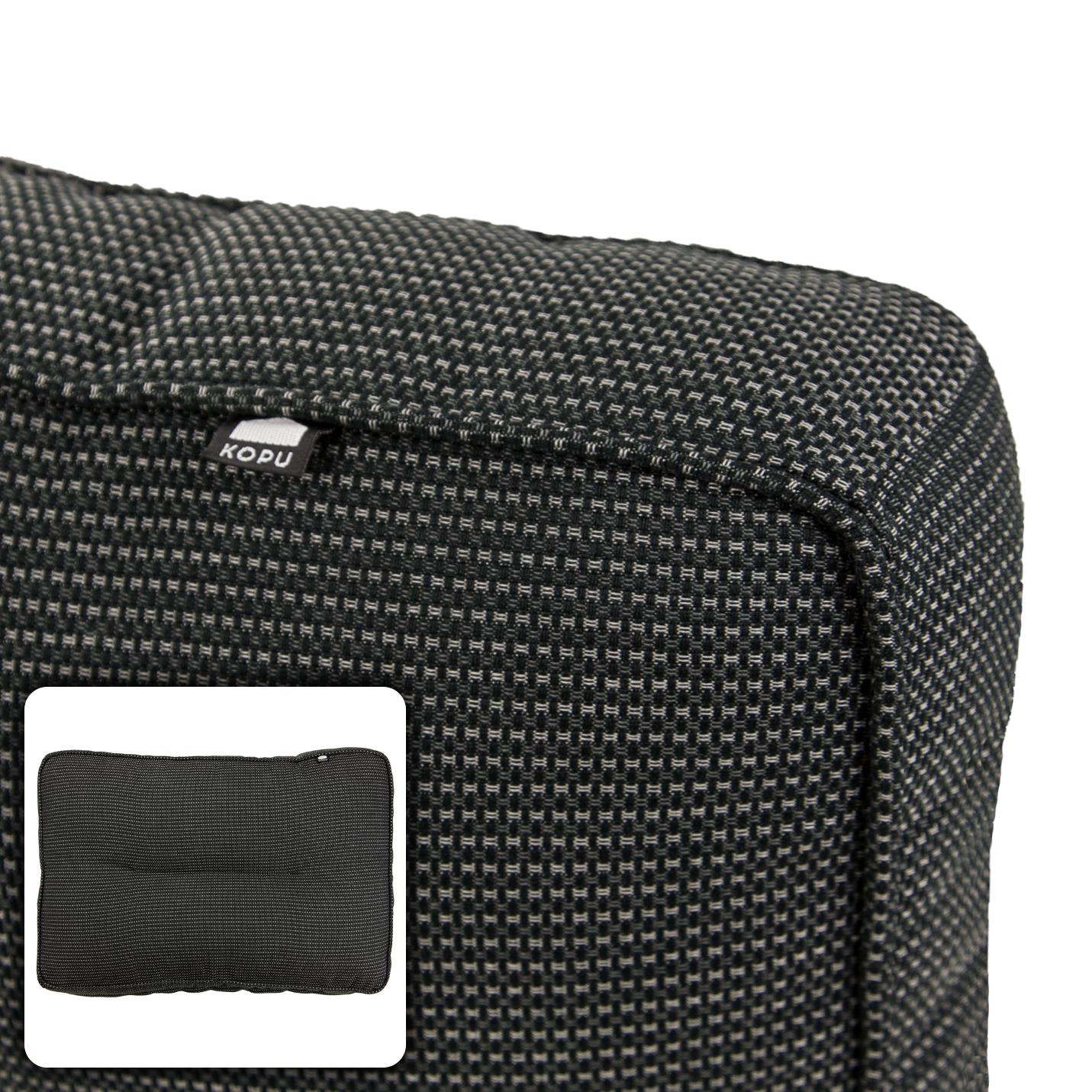 Kopu® - Manchester Loungekussen Rug 60x40 cm - Black