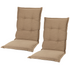 Kopu® 2 stuks Hoogwaardige Prisma Linnen Tuinkussen Hoge Rug