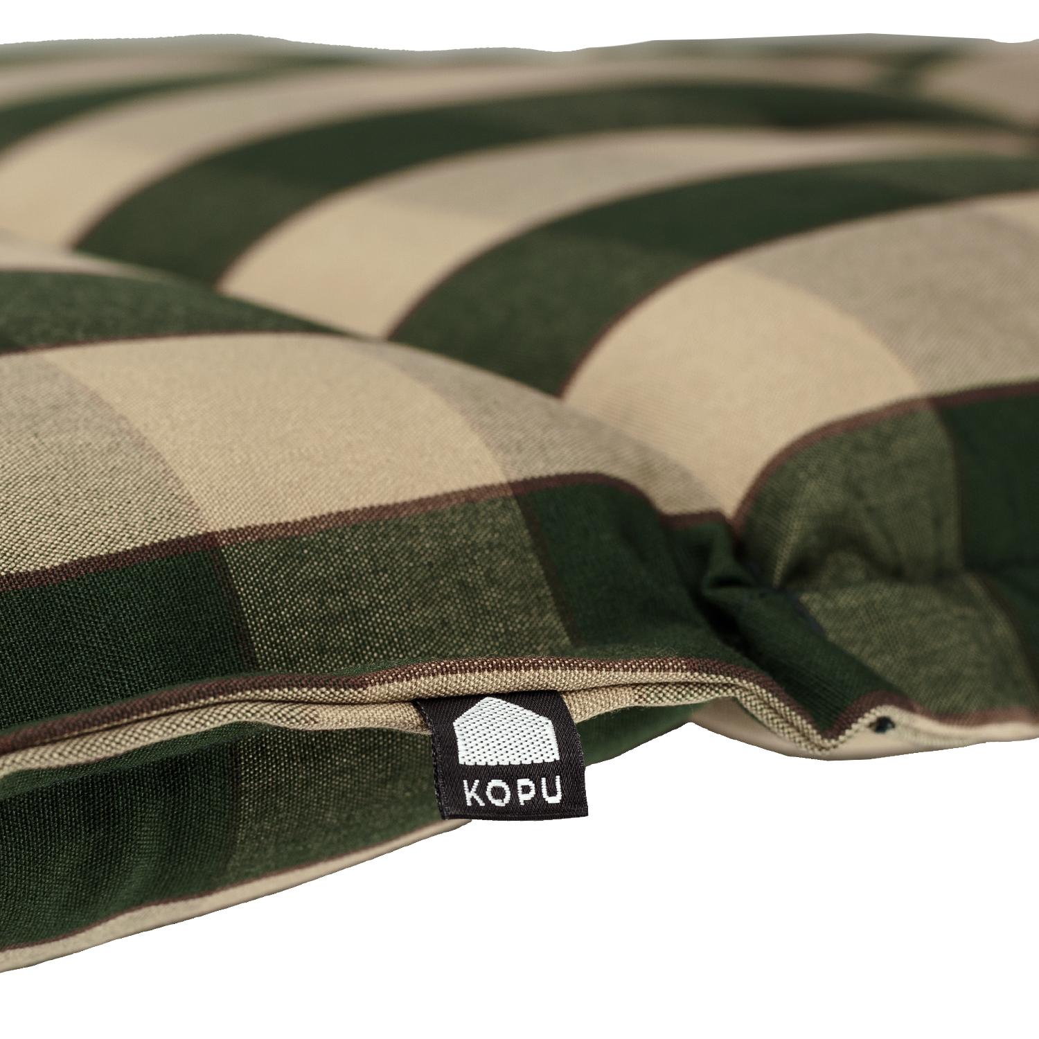 Kopu® Country Green Lage Rug - Comfortabel Tuinkussen - Groen
