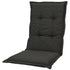 Kopu® Manchester Black - Comfortabel Tuinkussen met Hoge Rug - Zwart
